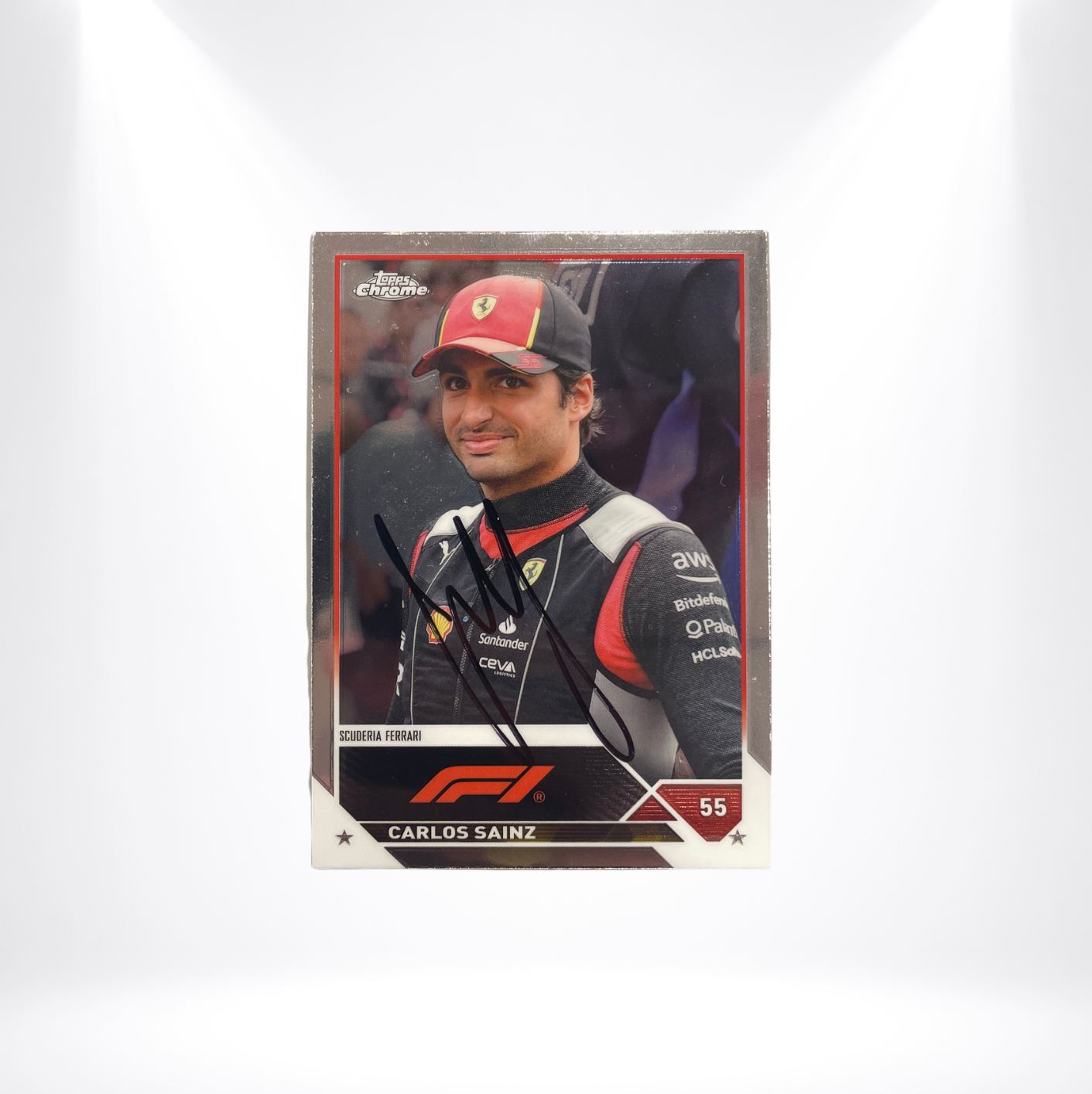 Topps Chrome Card – Signed by Carlos Sainz