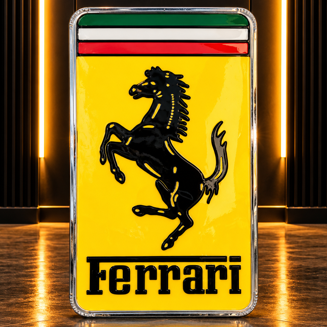 Ferrari Official Dealership Sign - Neon Modena - 1990s