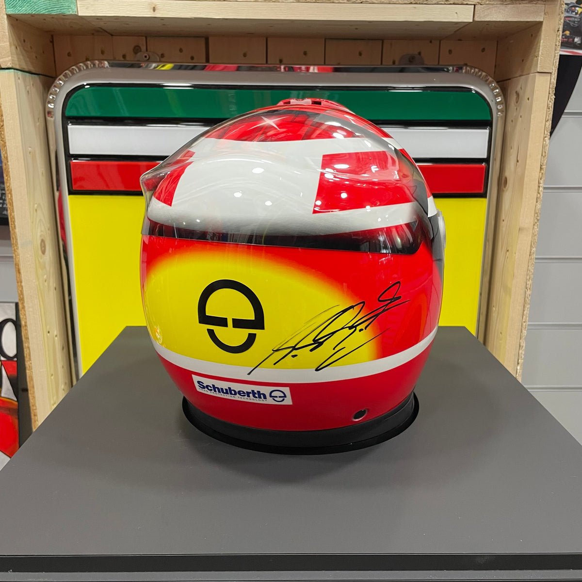 1:1 Michael Schumacher - Schuberth Replica Helmet - Ferrari 2002 - Signed