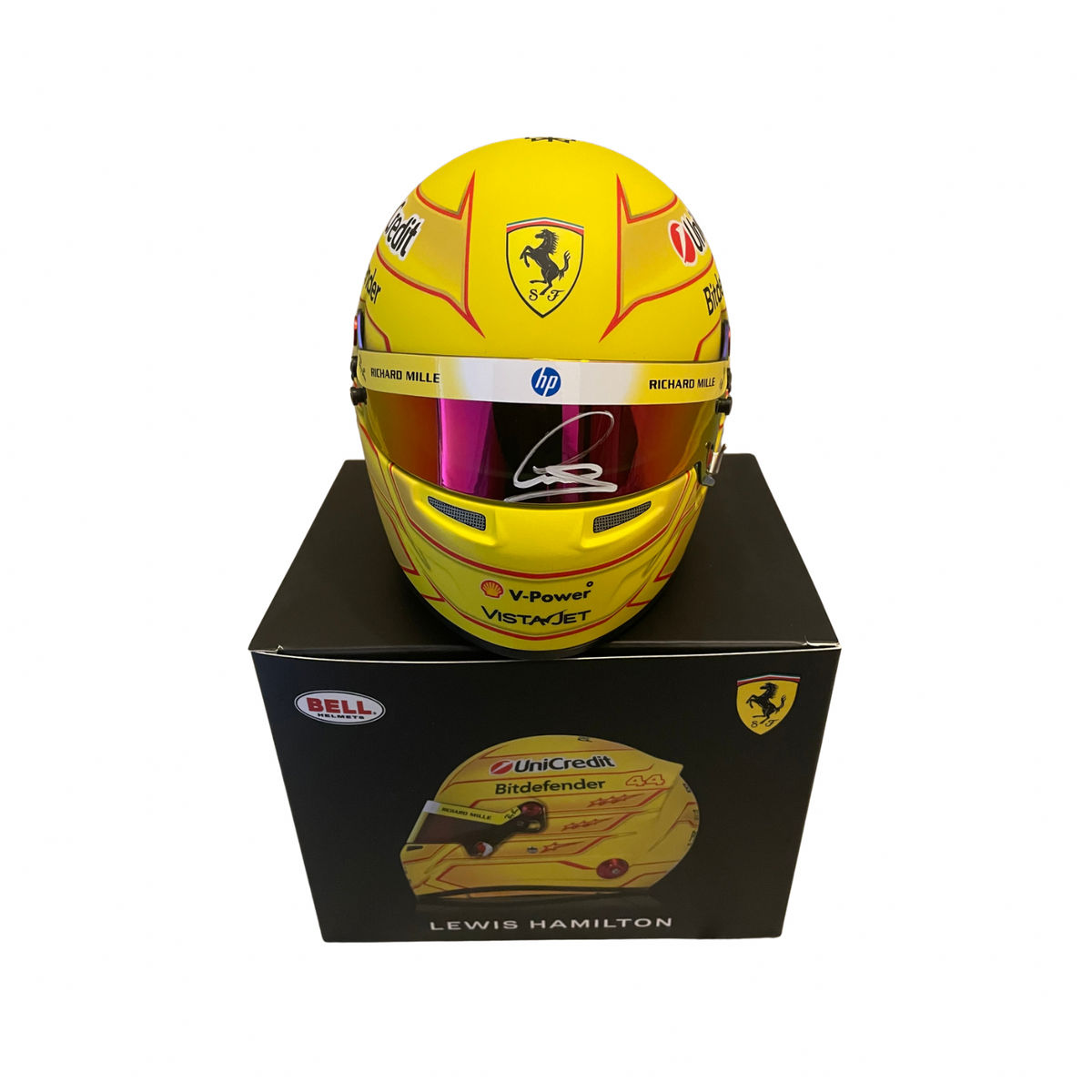 1/2 Lewis Hamilton - Ferrari 2026 - Helmet Signed