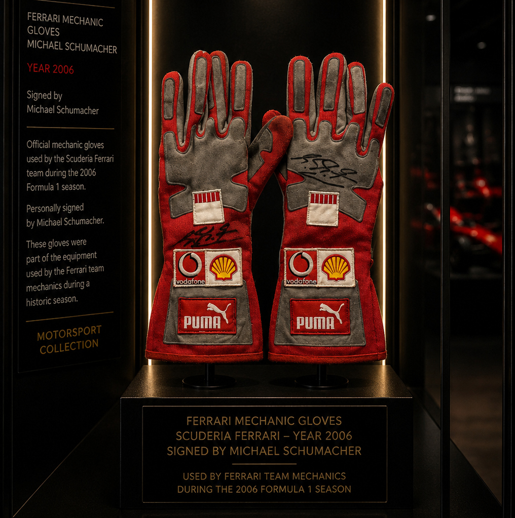 Michael Schumacher - Ferrari F1 Team Gloves 2006 - Signed