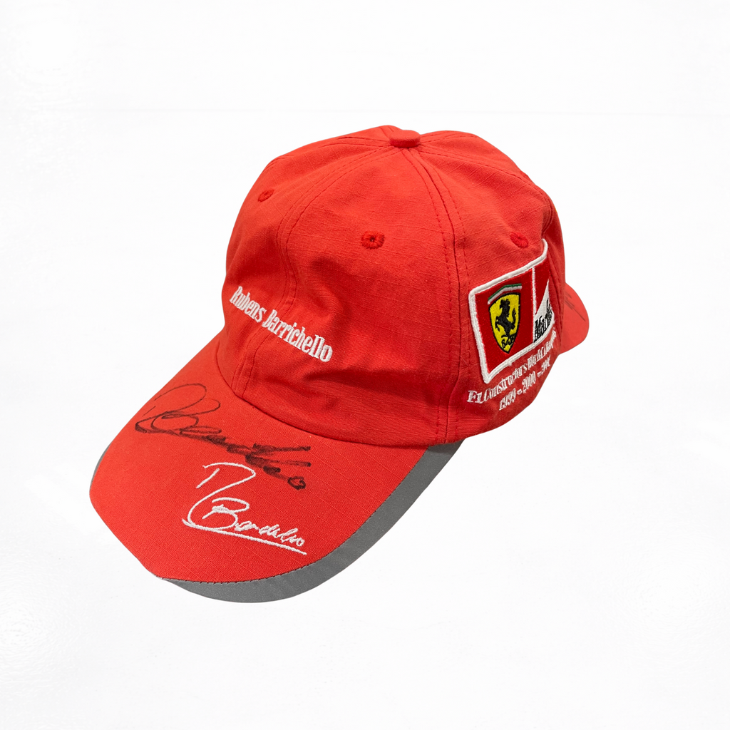 Ferrari Marlboro Cap – Michael Schumacher & Rubens Barrichello – 2001 Season – Dual Signed