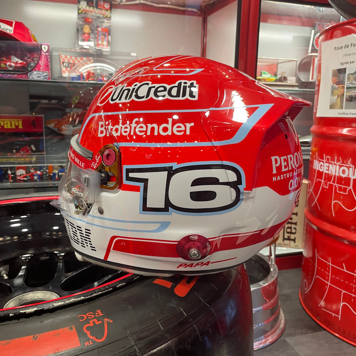 Charles Leclerc – Bell HP77 Official Replica Helmet 2026 – Signed