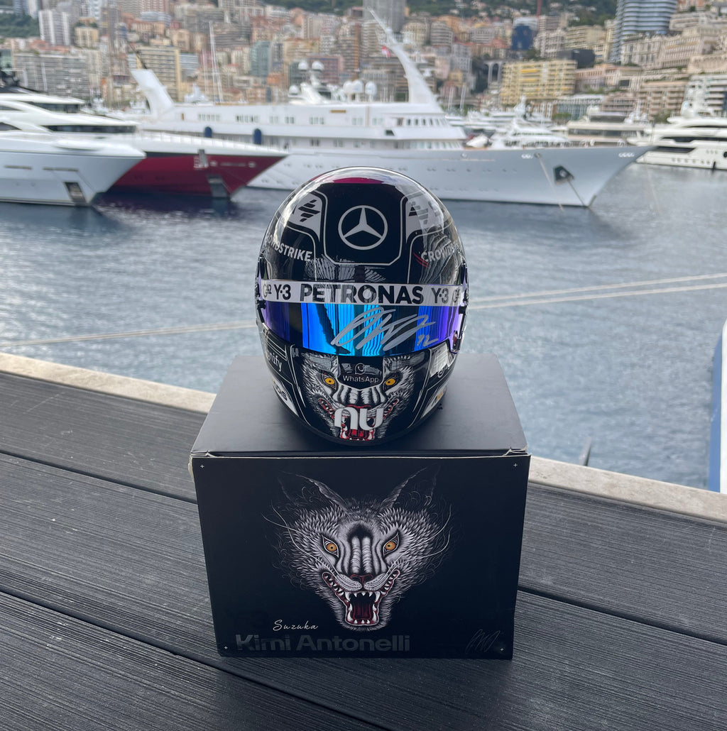 Kimi Antonelli - 1:2 Scale Helmet - Japanese Grand Prix Winner 2026 - Signed