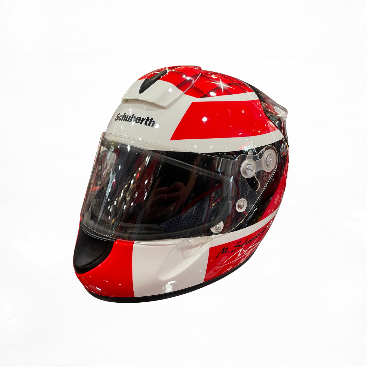 1:1 Michael Schumacher - Schuberth Replica Helmet - Ferrari 2002 - Signed
