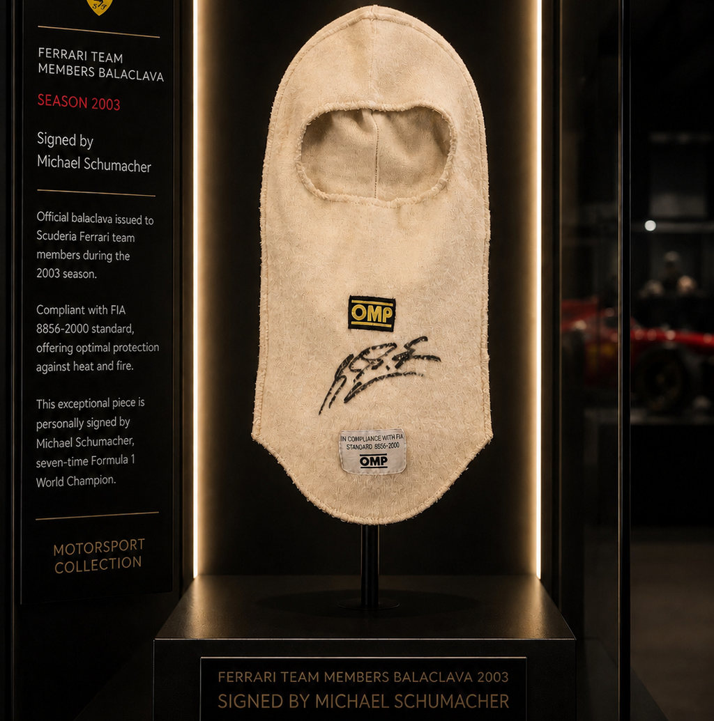 Michael Schumacher - 2003 Ferrari F1 Team Balaclava - Signed