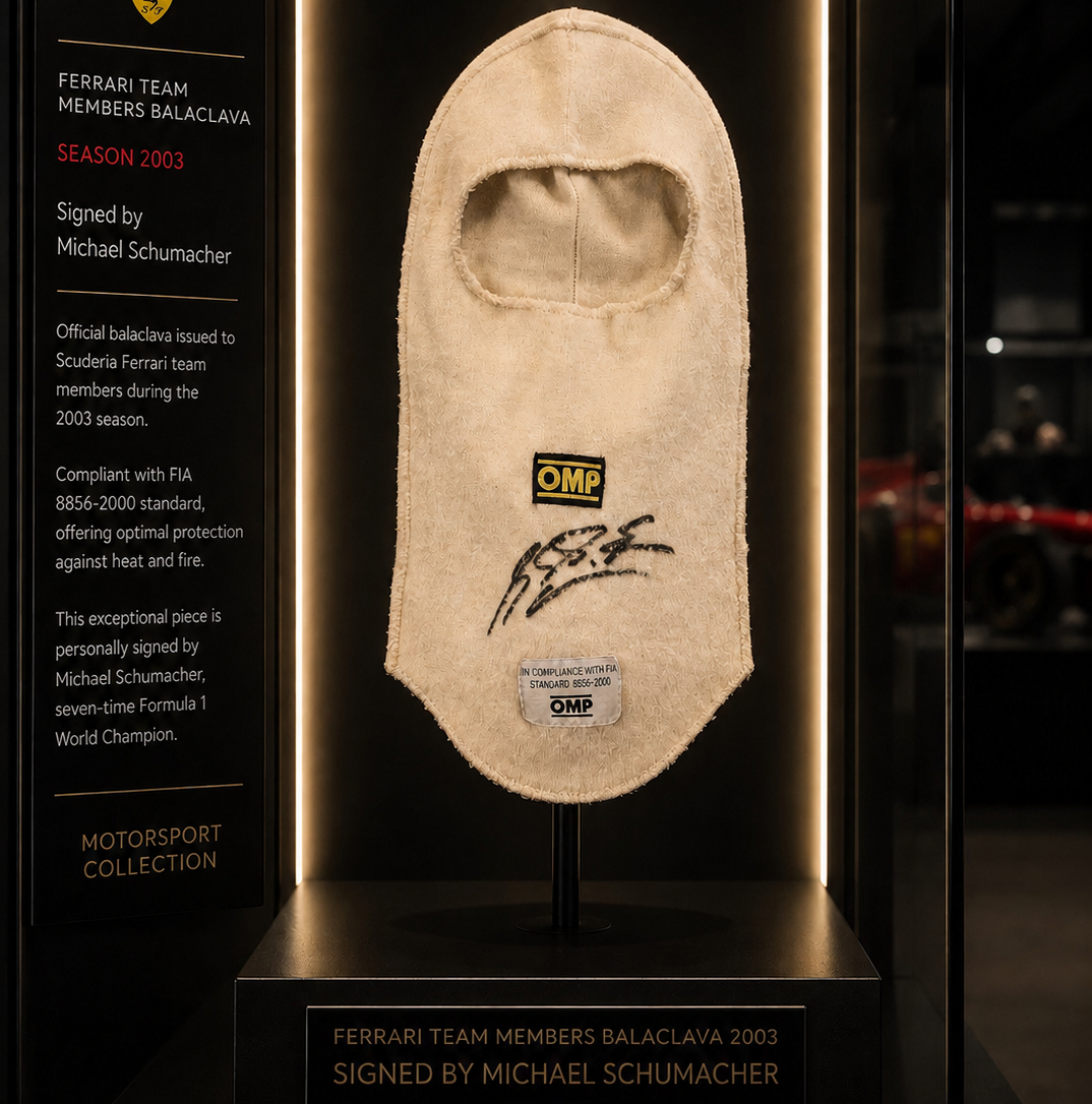 Michael Schumacher - 2003 Ferrari F1 Team Balaclava - Signed