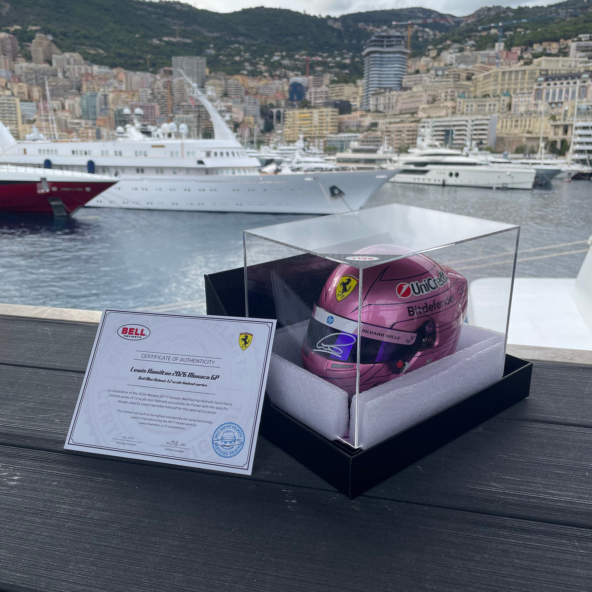 1:2 Lewis Hamilton – Monaco Grand Prix 2026 – Limited Edition 18 of 190 - Signed