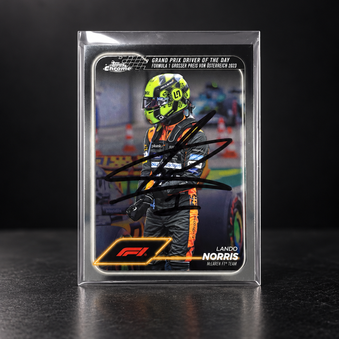 Lando Norris – Topps Chrome 2023 Austrian GP – Signed Card