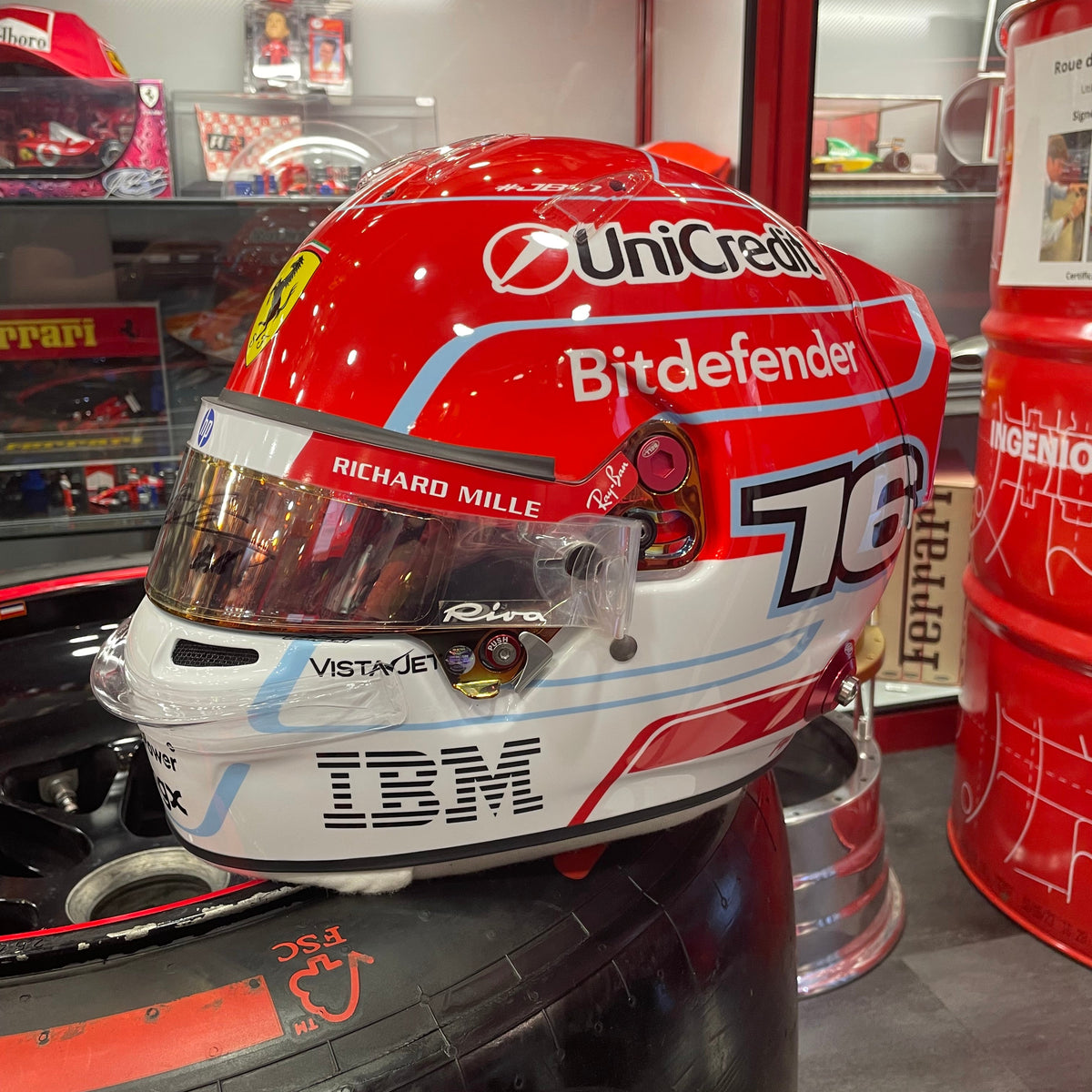 Charles Leclerc – Bell HP77 Official Replica Helmet 2026 – Signed
