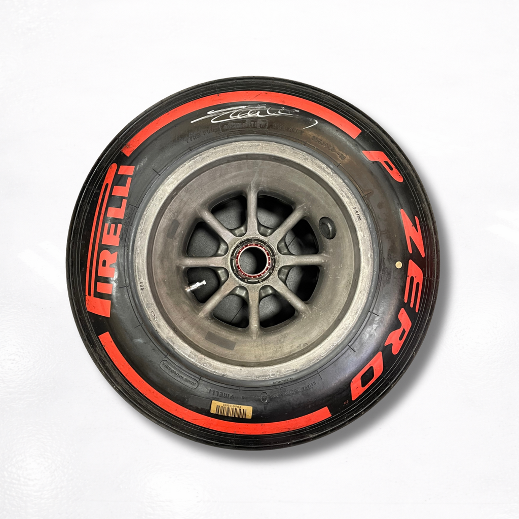 Ferrari 2021 Rear Wheel Signed by Charles Leclerc 2of2