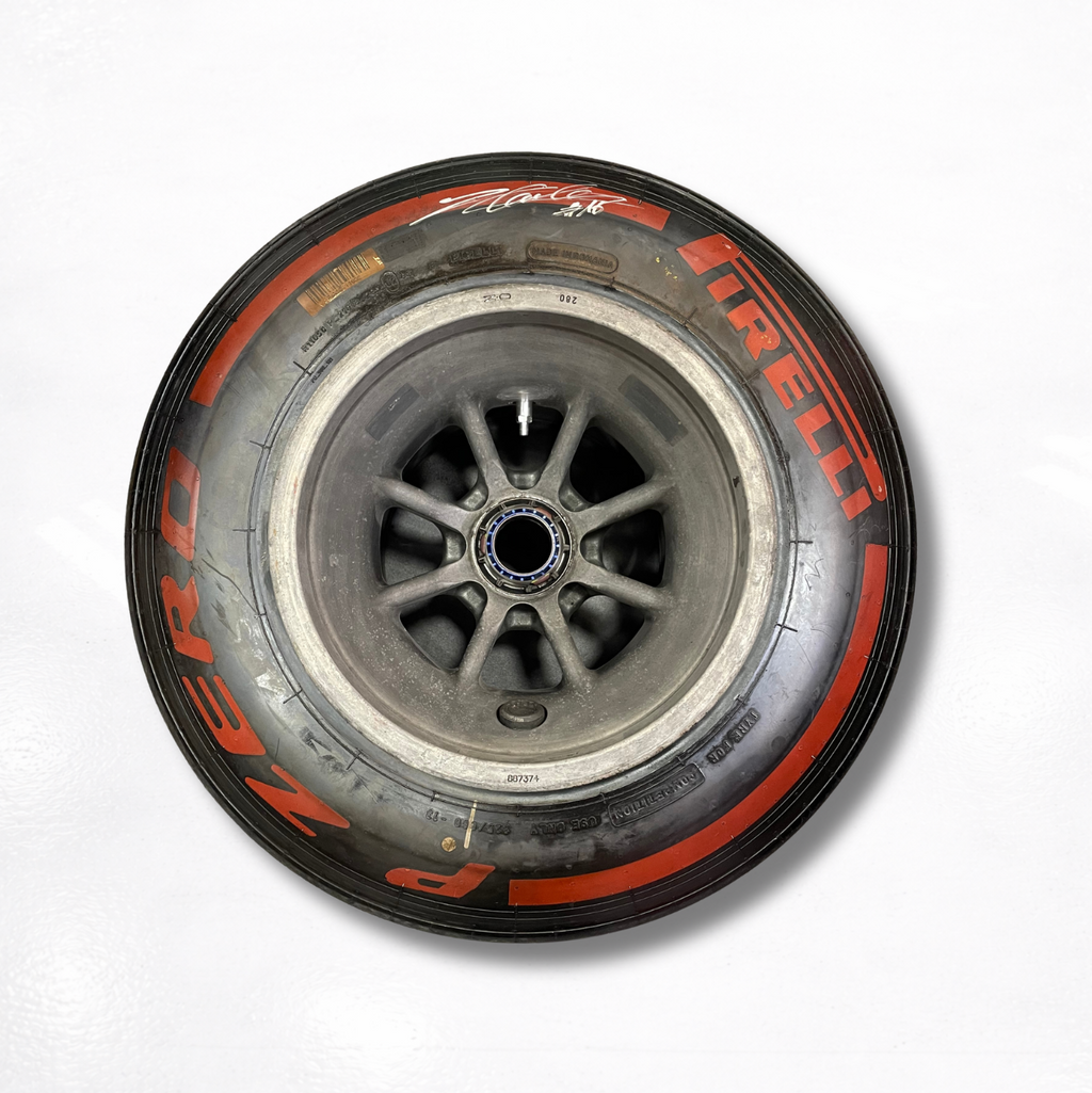 Ferrari 2021 Rear Wheel Signed by Charles Leclerc 1of2