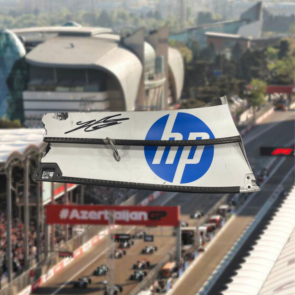 Charles Leclerc's Front Wing Crash in Azerbaïdjan GP 2024 Signed