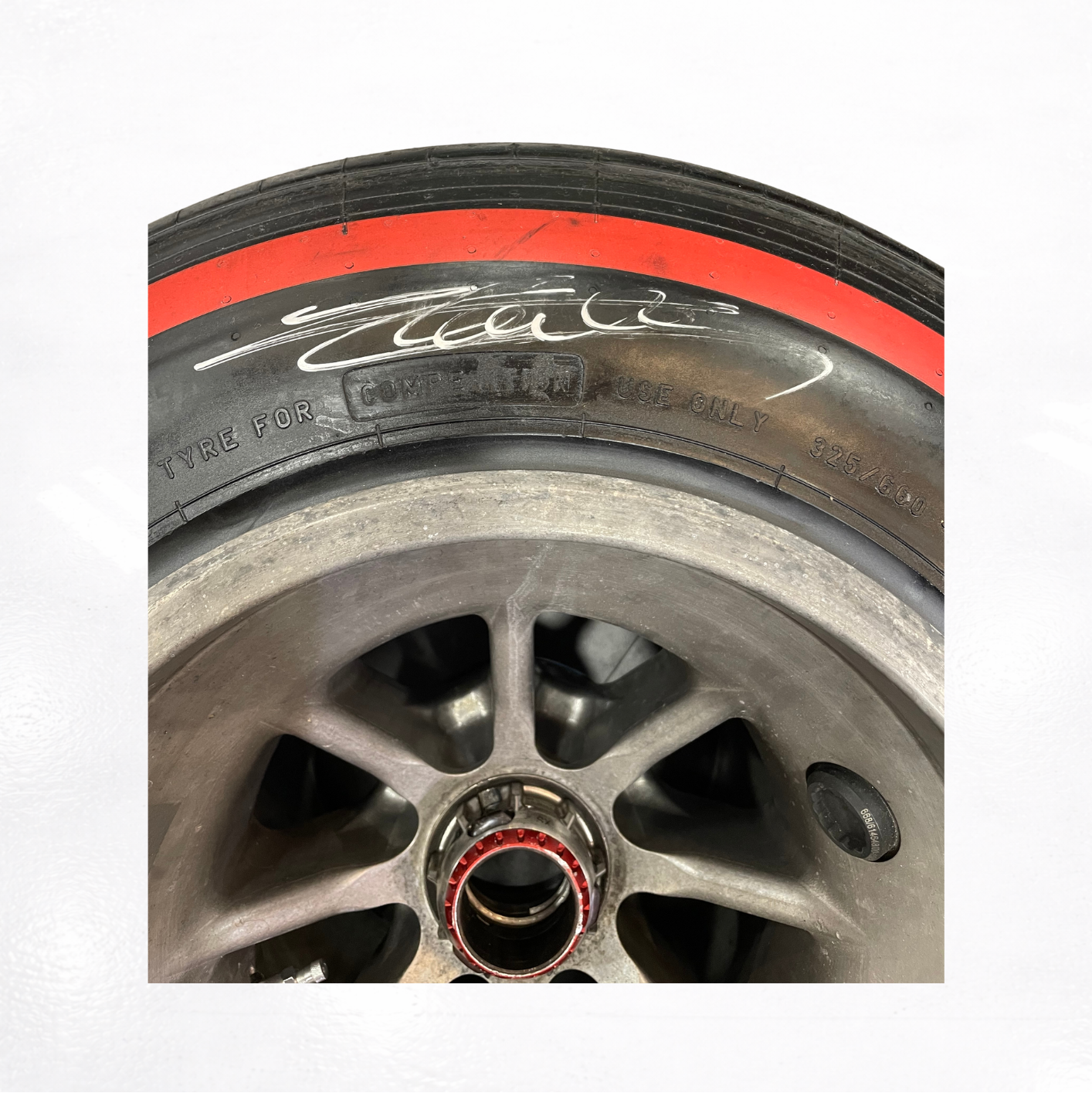 Ferrari 2021 Rear Wheel Signed by Charles Leclerc 2of2