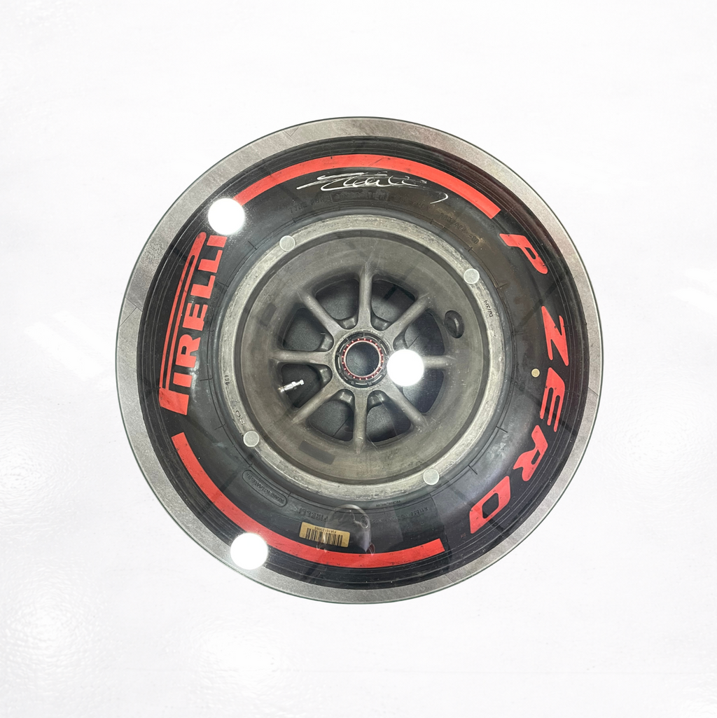 Ferrari 2021 Rear Wheel Signed by Charles Leclerc 2of2