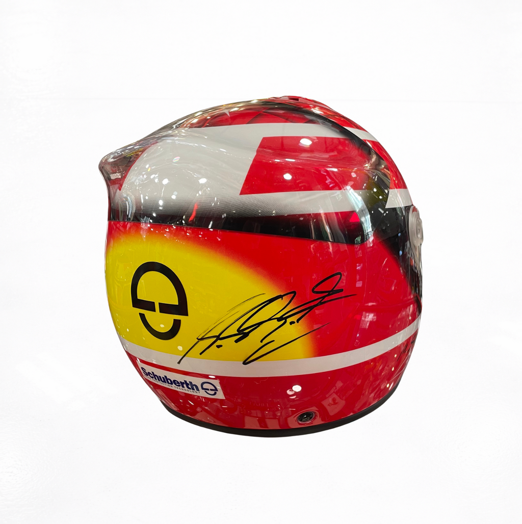 1:1 Michael Schumacher - Schuberth Replica Helmet - Ferrari 2002 - Signed