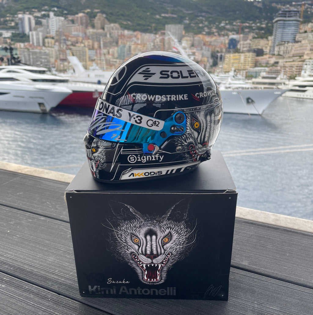 Kimi Antonelli - 1:2 Scale Helmet - Japanese Grand Prix Winner 2026 - Signed