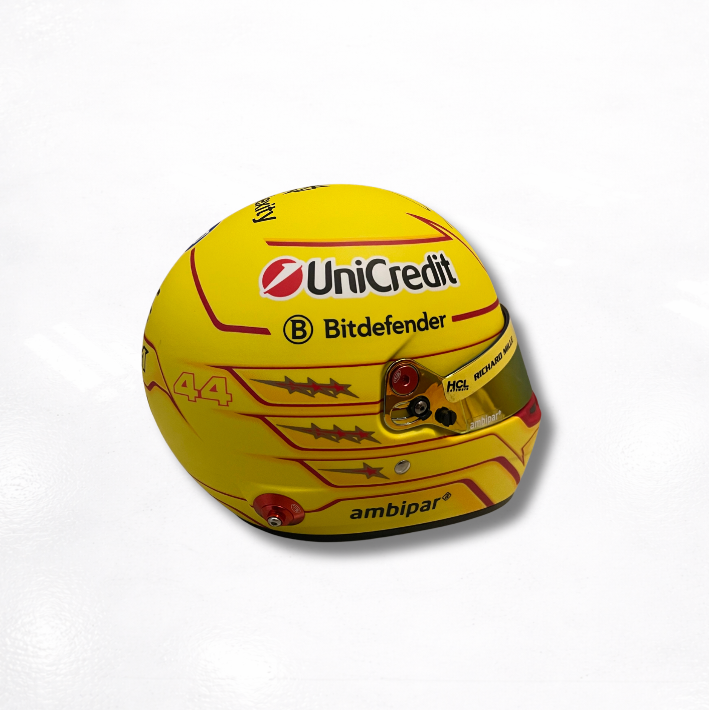 1/2 Lewis Hamilton Ferrari 2025 Helmet Signed