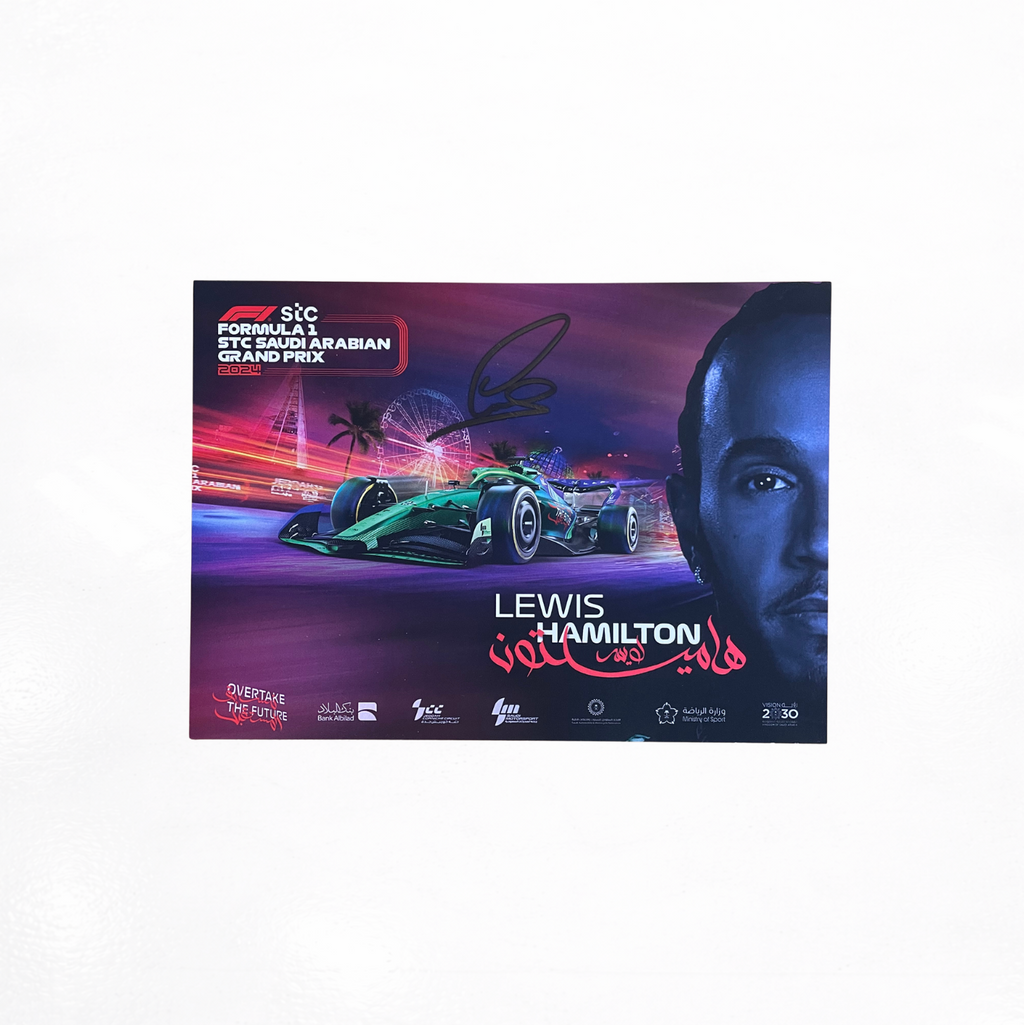 Lewis Hamilton Saudi Arabian GP 2024 Fancard Signed