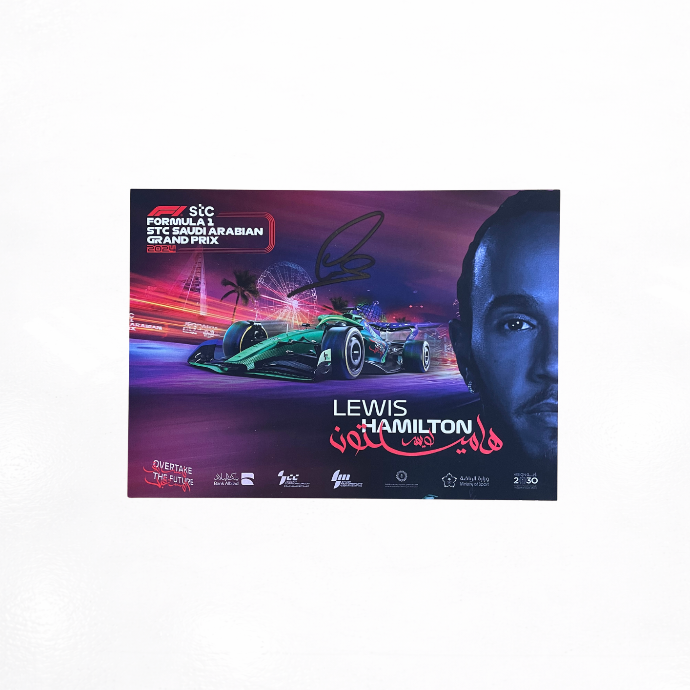 Lewis Hamilton Saudi Arabian GP 2024 Fancard Signed