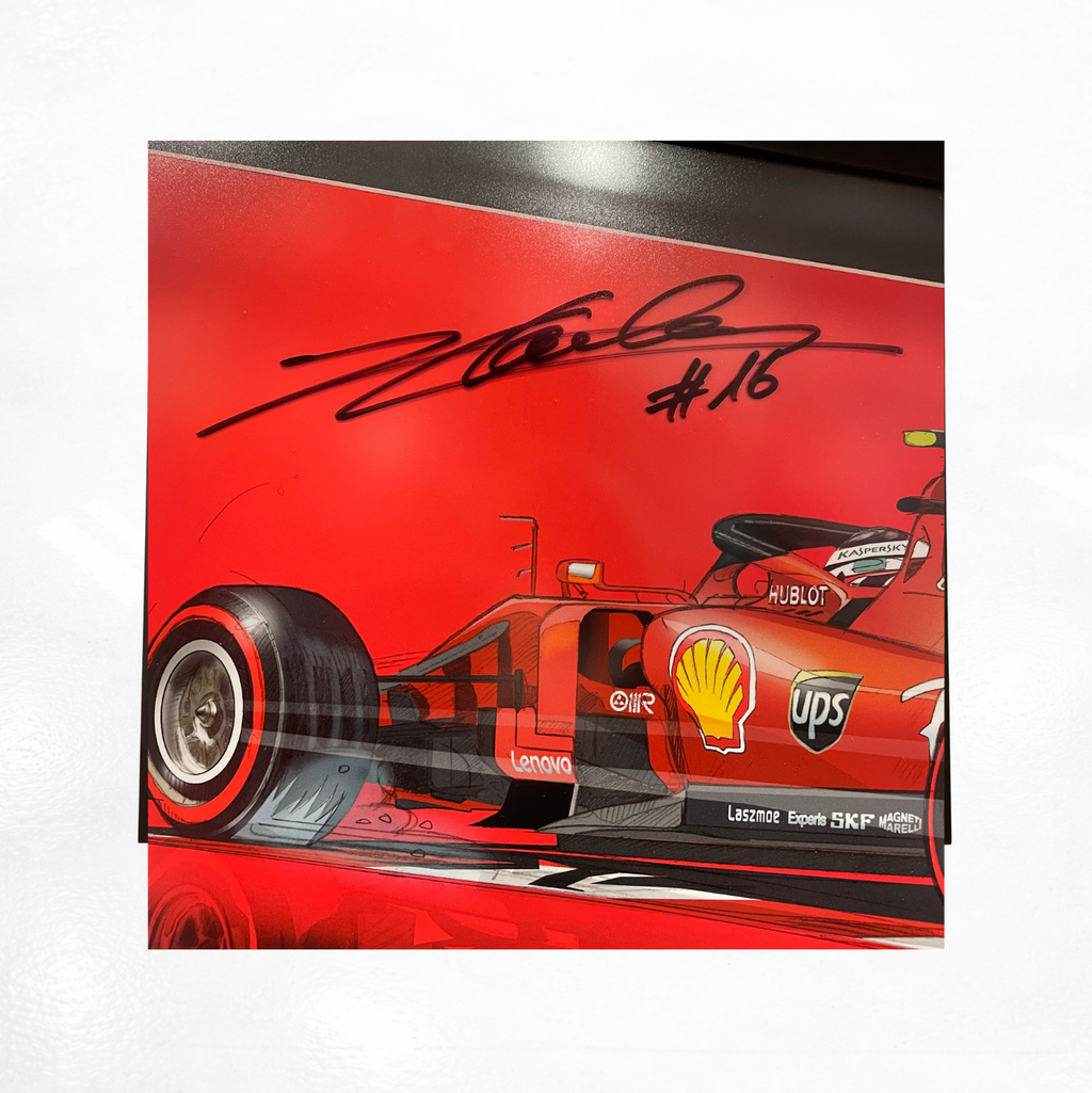 Charles Leclerc & Jules Bianchi - Artwork Signed