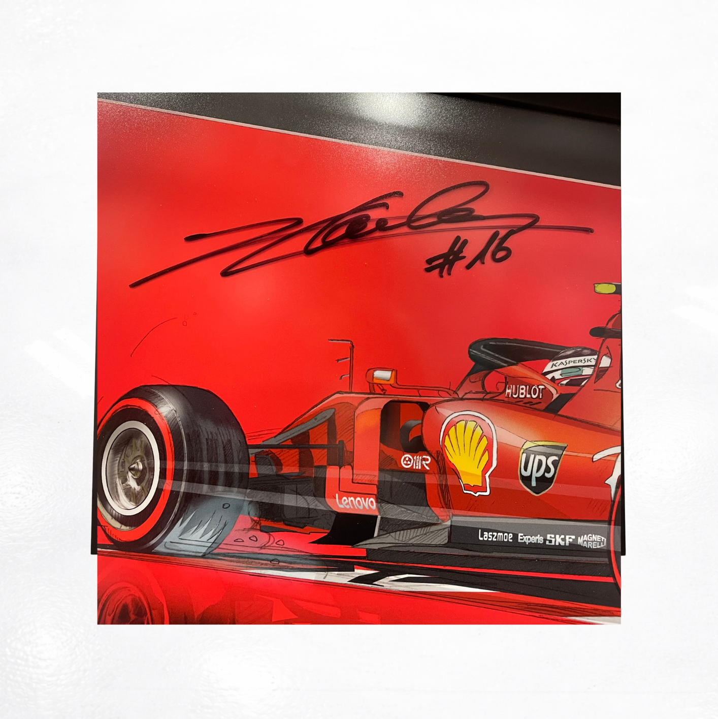 Charles Leclerc & Jules Bianchi - Artwork Signed