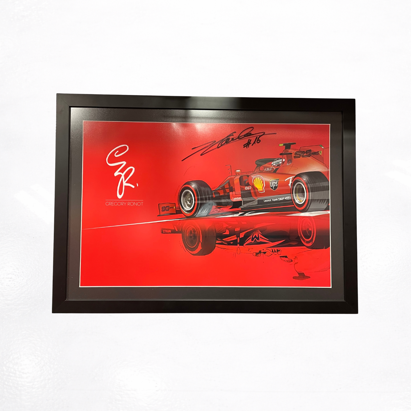 Charles Leclerc & Jules Bianchi - Artwork Signed