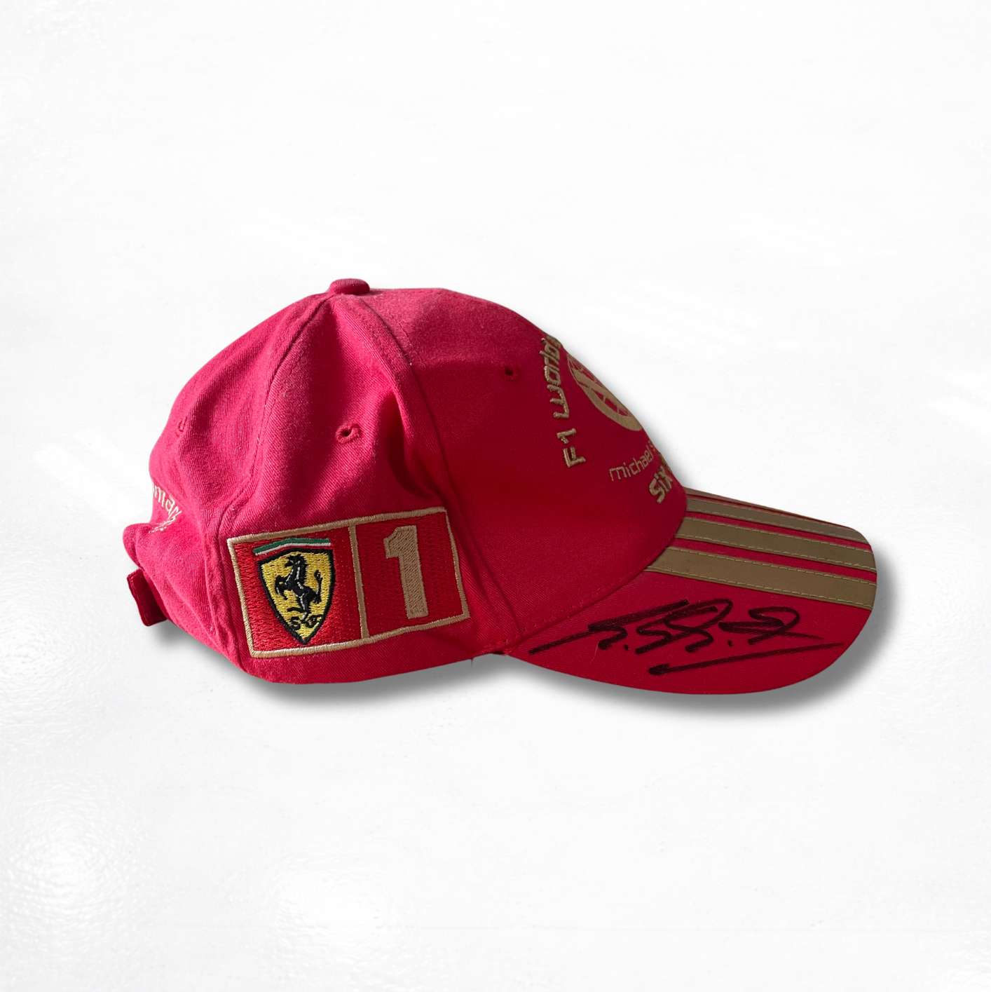 Michael Schumacher's Cap Signed - Ferrari 2003
