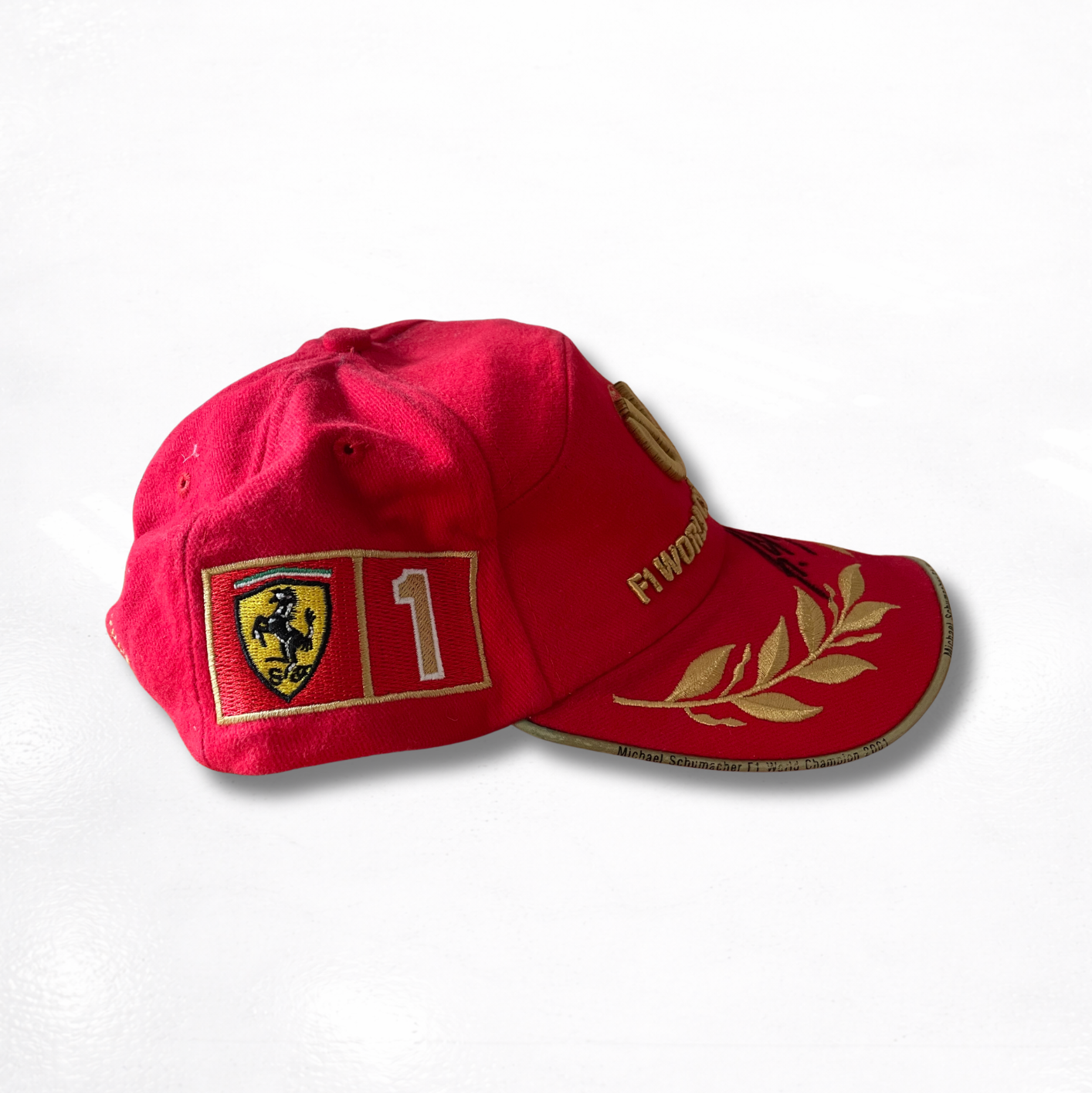 Michael Schumacher's Cap Signed - Ferrari 2001