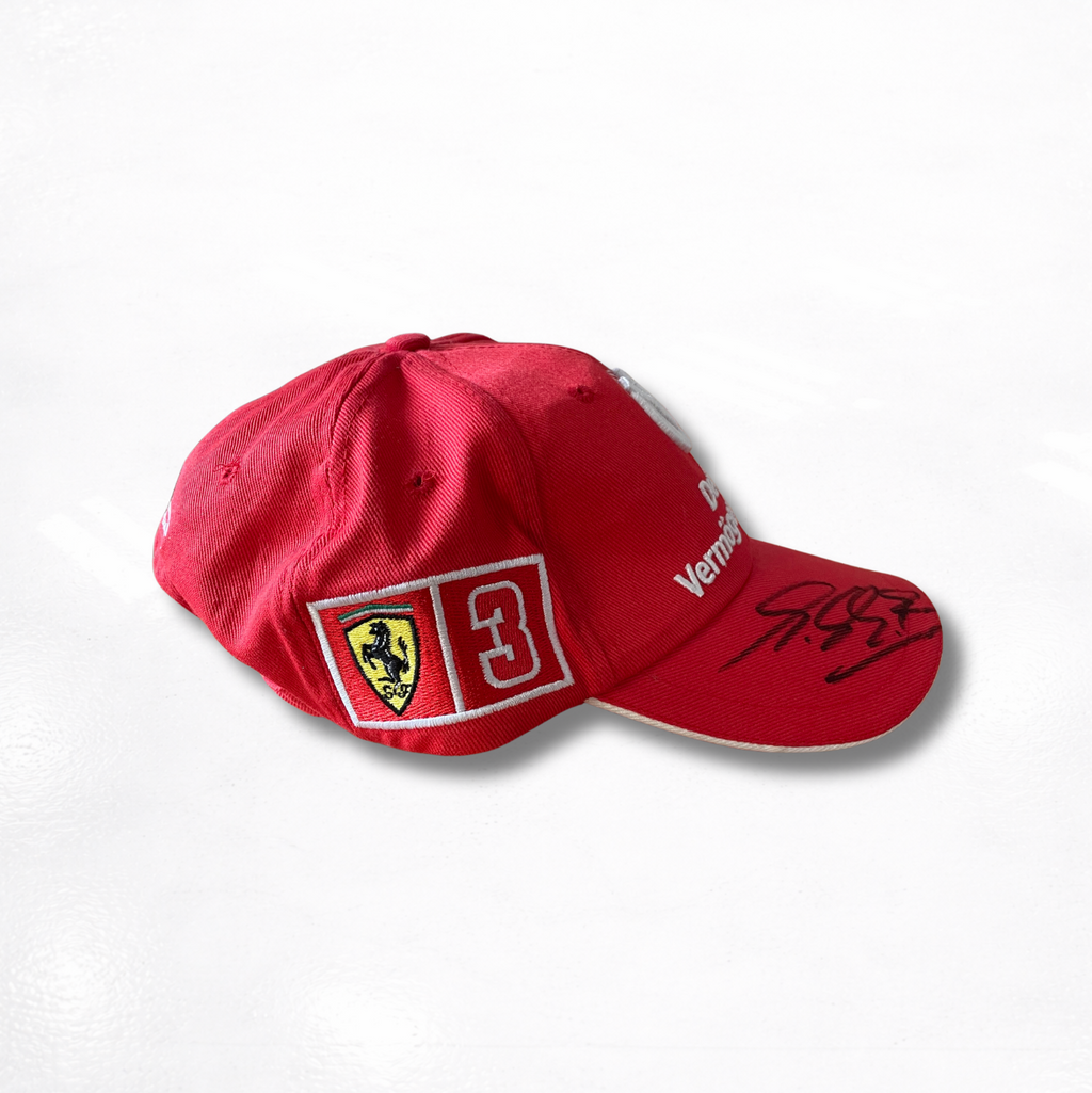 Michael Schumacher's Cap Signed - Ferrari