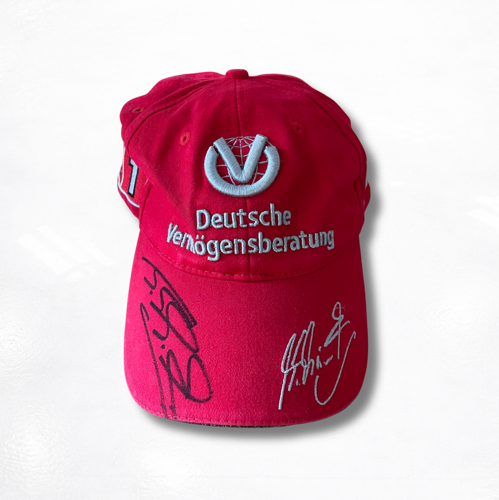 Michael Schumacher's Cap Signed - Ferrari