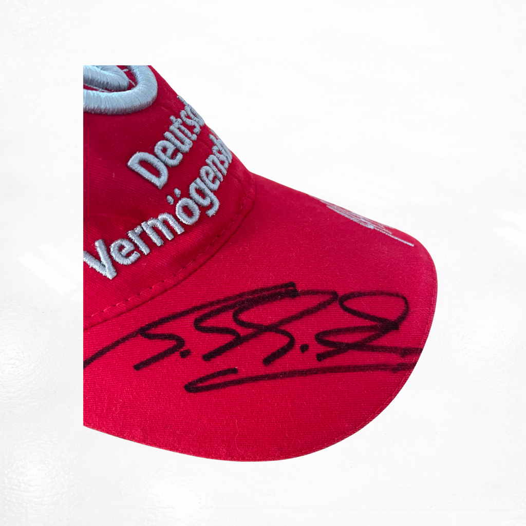 Michael Schumacher's Cap Signed - Ferrari