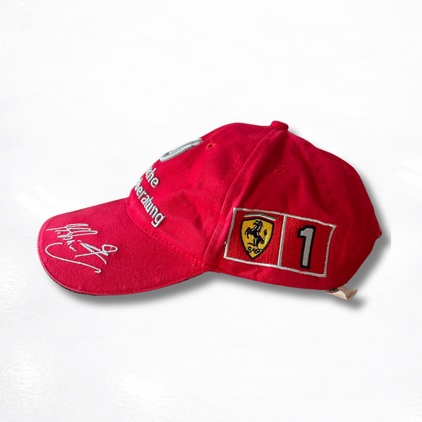 Michael Schumacher's Cap Signed - Ferrari