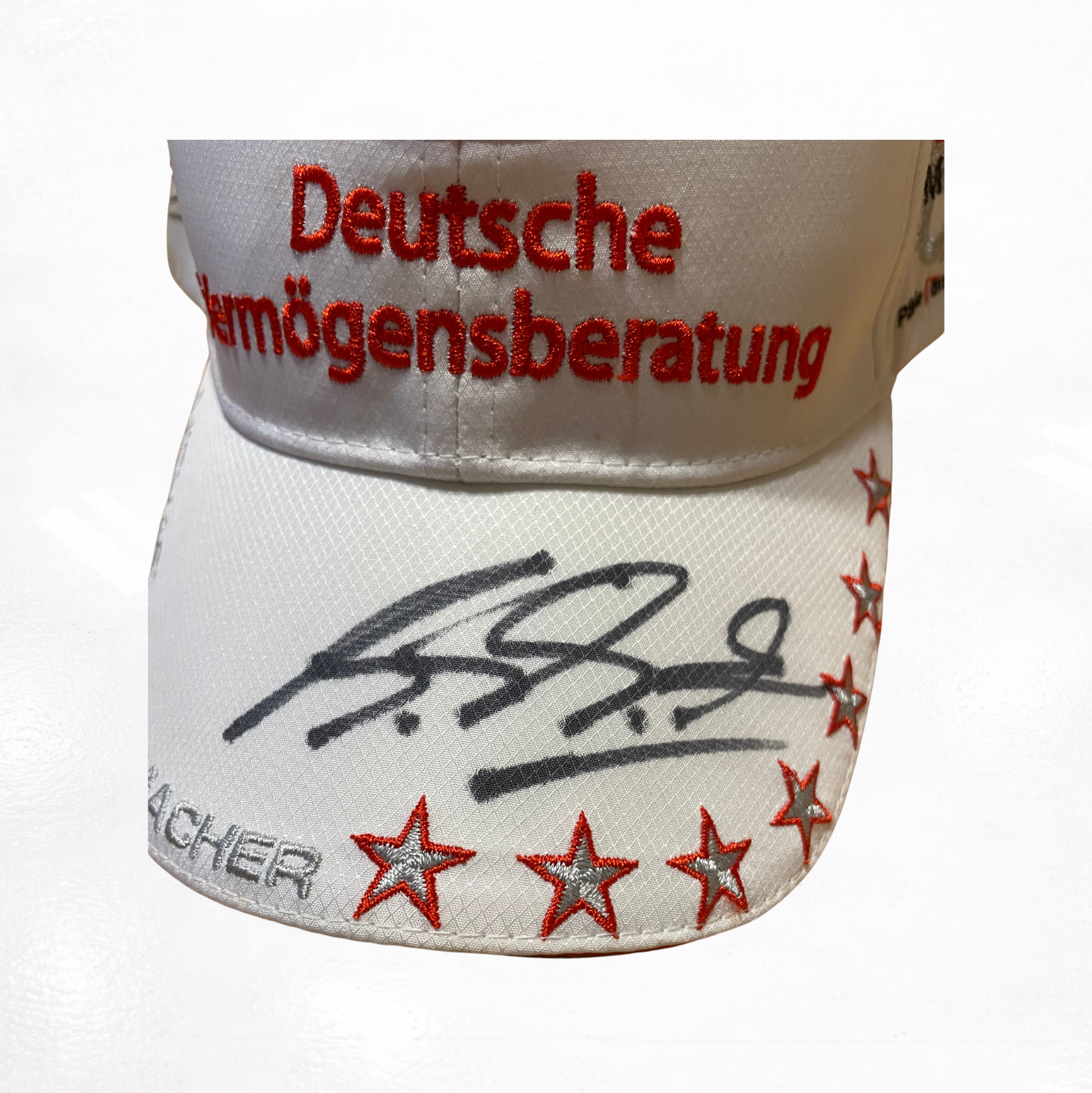 Michael Schumacher's Personal Cap - Mercedes 2012 "Thank You GoodBye Michael" - Signed
